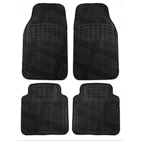 Automax Πατάκια Universal  Σετ 4τεμ Μαύρα Λαστιχένια