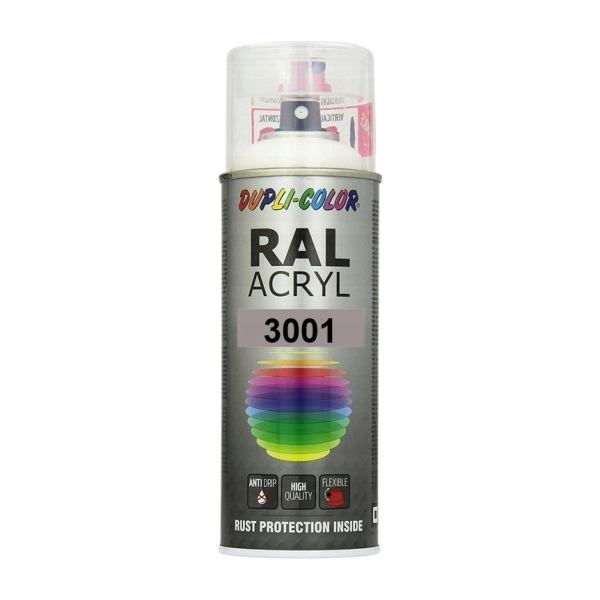 3001 RAL σπρέι Ακρυλικό Κόκκινο έντονο 400ml