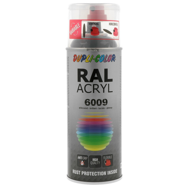 6009 RAL σπρέι Ακρυλικό Πράσινο έλατου σκούρο 400ml
