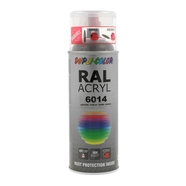 6014 RAL σπρέι Ακρυλικό πράσινο/λαδι  400ml