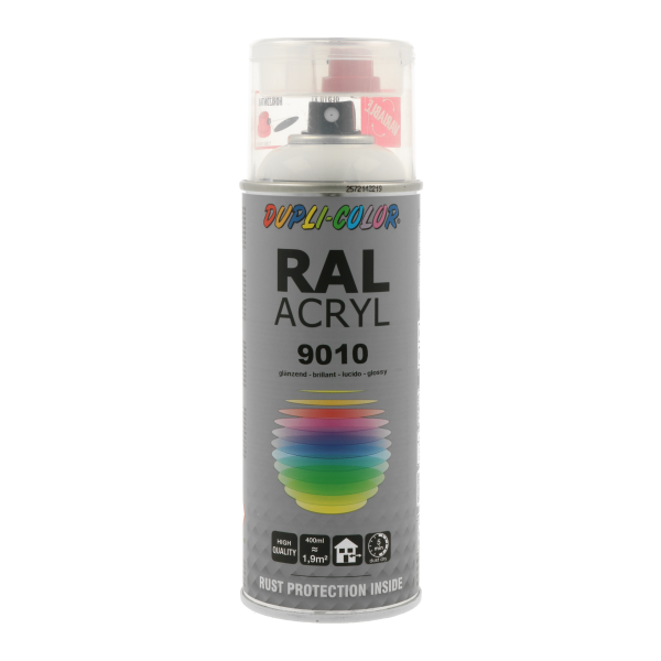 9010 RAL Σπρέι Ακρυλικό Ασπρο καθαρό Ματ 400ml