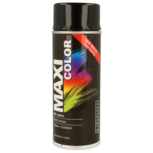 Maxi Color RAL 9005 Μαύρο Βαθύ Γυαλιστερό 400ml