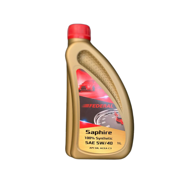 Federal Saphire 100% Synthetic Petrol 5W/40  SM/CF  1L